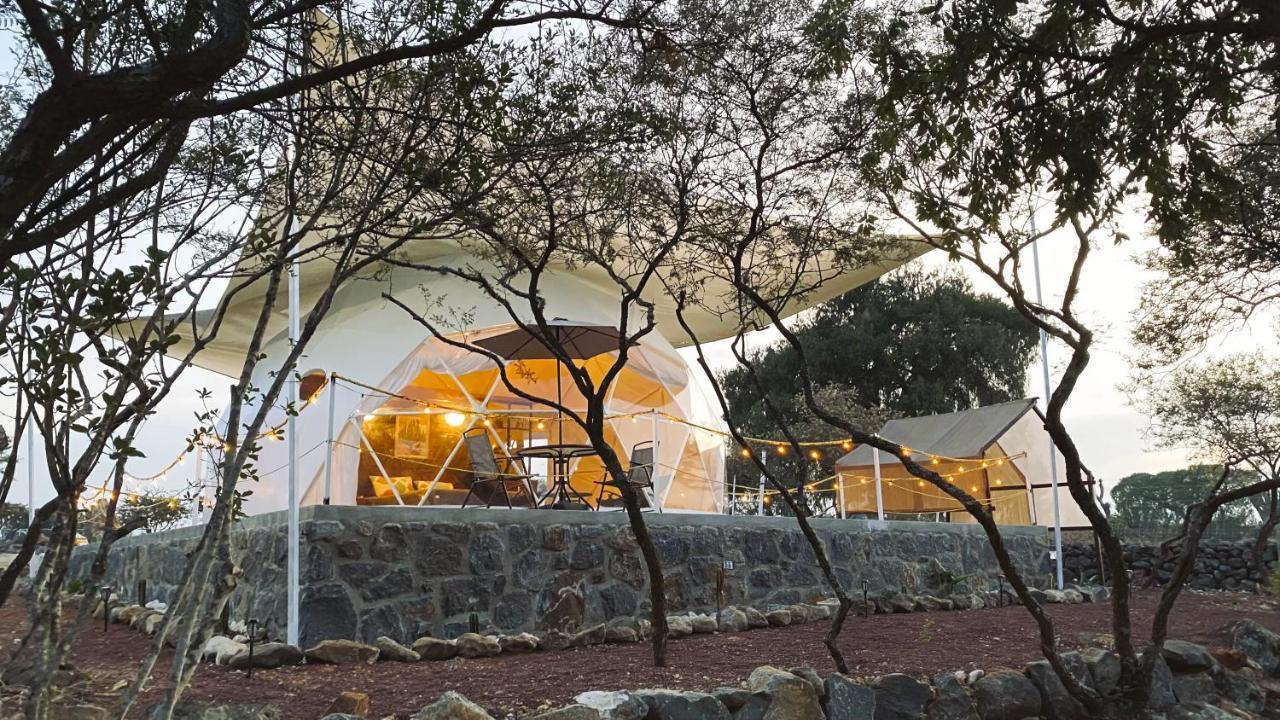 מלון הואסקה דה אוקמפו El Gato Glamping Con Vista A Prismas Basalticos מראה חיצוני תמונה