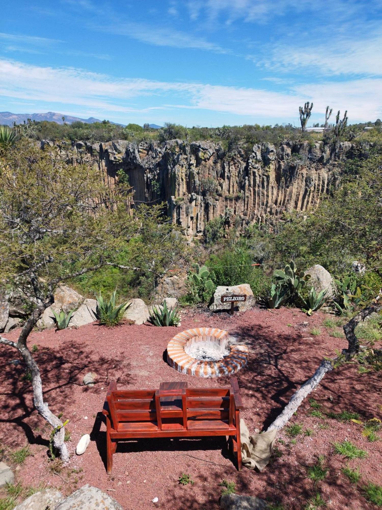 מלון הואסקה דה אוקמפו El Gato Glamping Con Vista A Prismas Basalticos מראה חיצוני תמונה