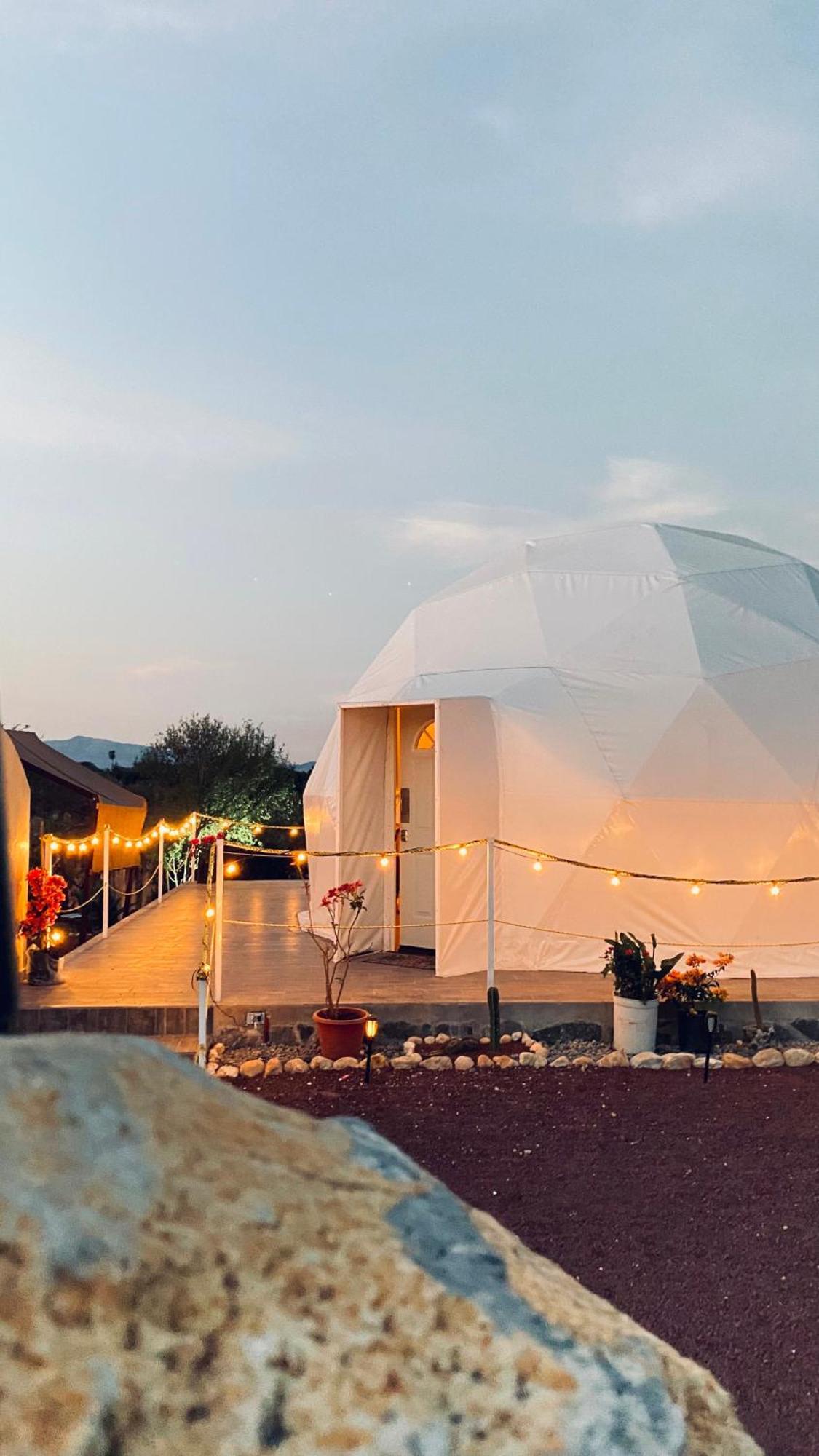 מלון הואסקה דה אוקמפו El Gato Glamping Con Vista A Prismas Basalticos מראה חיצוני תמונה