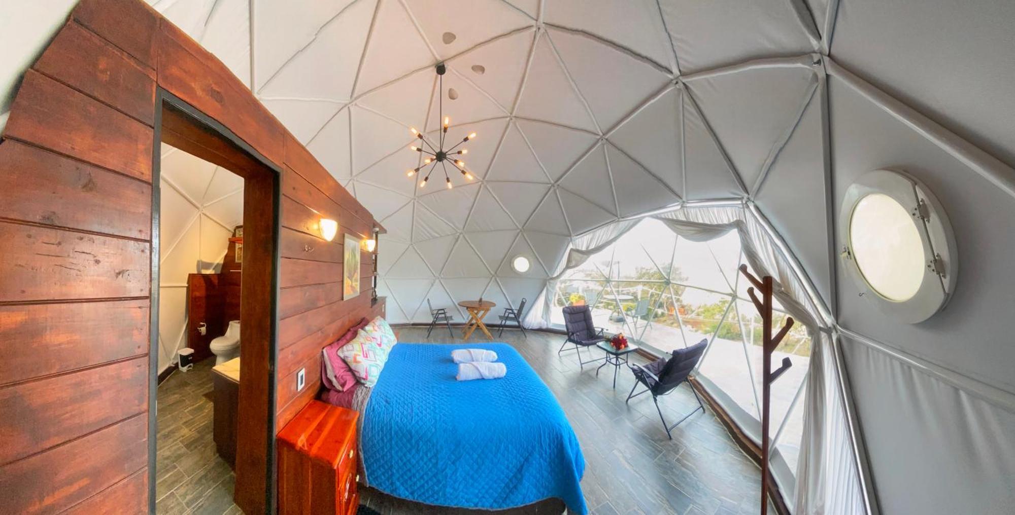 מלון הואסקה דה אוקמפו El Gato Glamping Con Vista A Prismas Basalticos מראה חיצוני תמונה