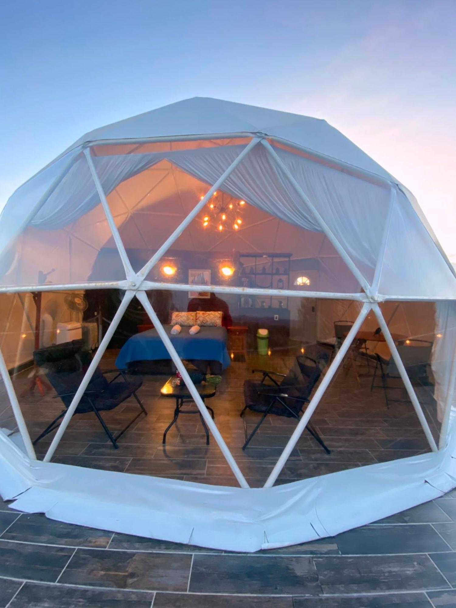 מלון הואסקה דה אוקמפו El Gato Glamping Con Vista A Prismas Basalticos מראה חיצוני תמונה