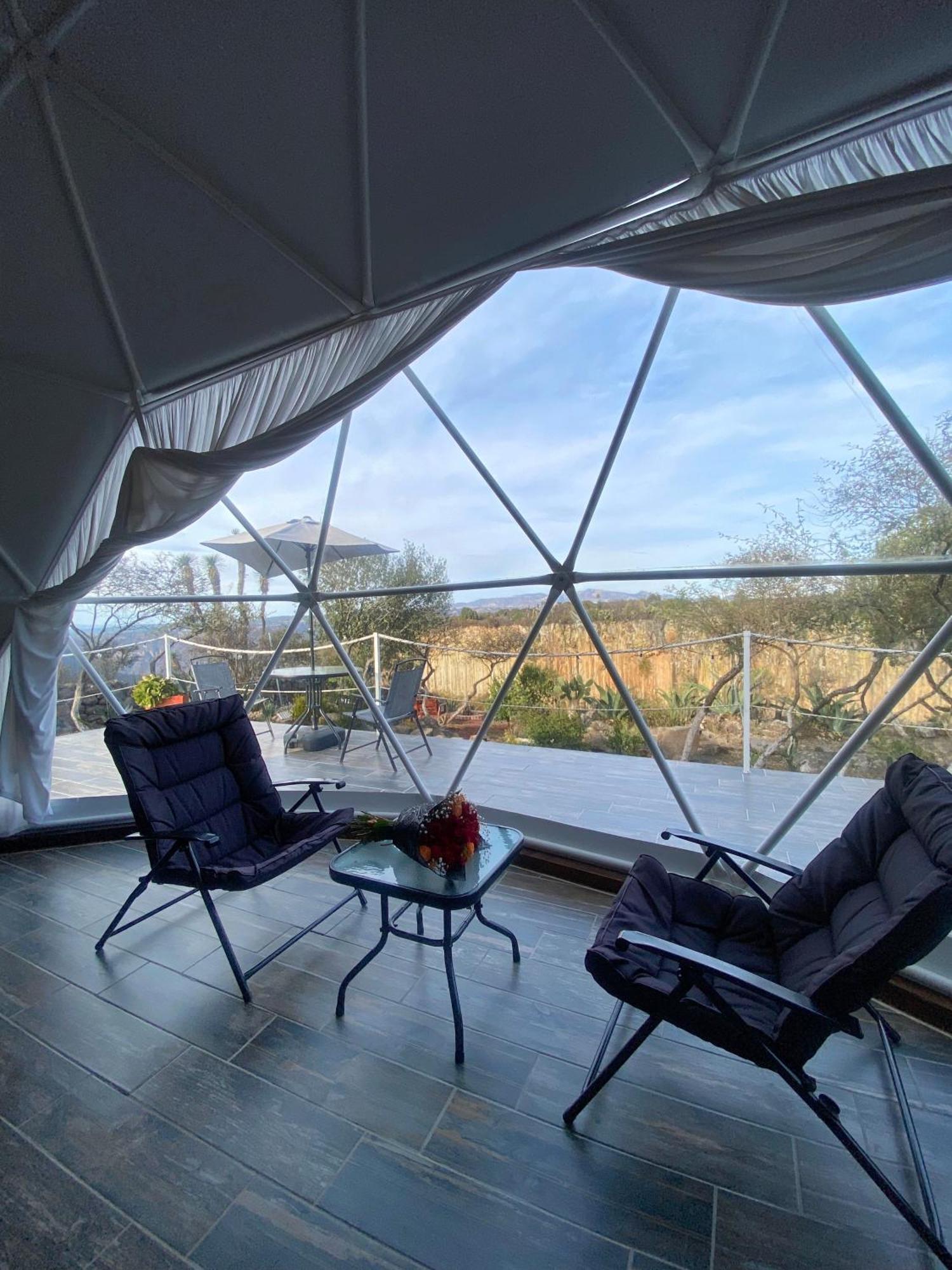 מלון הואסקה דה אוקמפו El Gato Glamping Con Vista A Prismas Basalticos מראה חיצוני תמונה