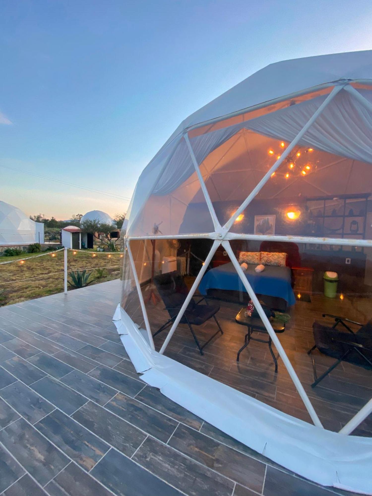 מלון הואסקה דה אוקמפו El Gato Glamping Con Vista A Prismas Basalticos מראה חיצוני תמונה