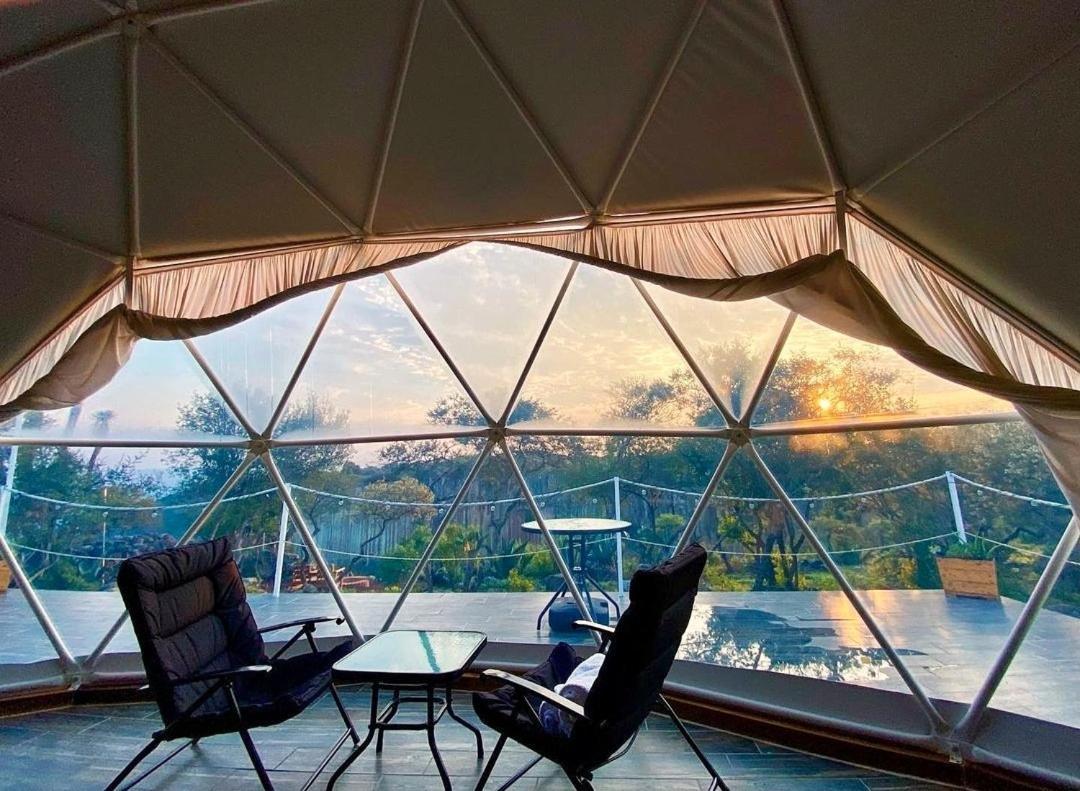 מלון הואסקה דה אוקמפו El Gato Glamping Con Vista A Prismas Basalticos מראה חיצוני תמונה