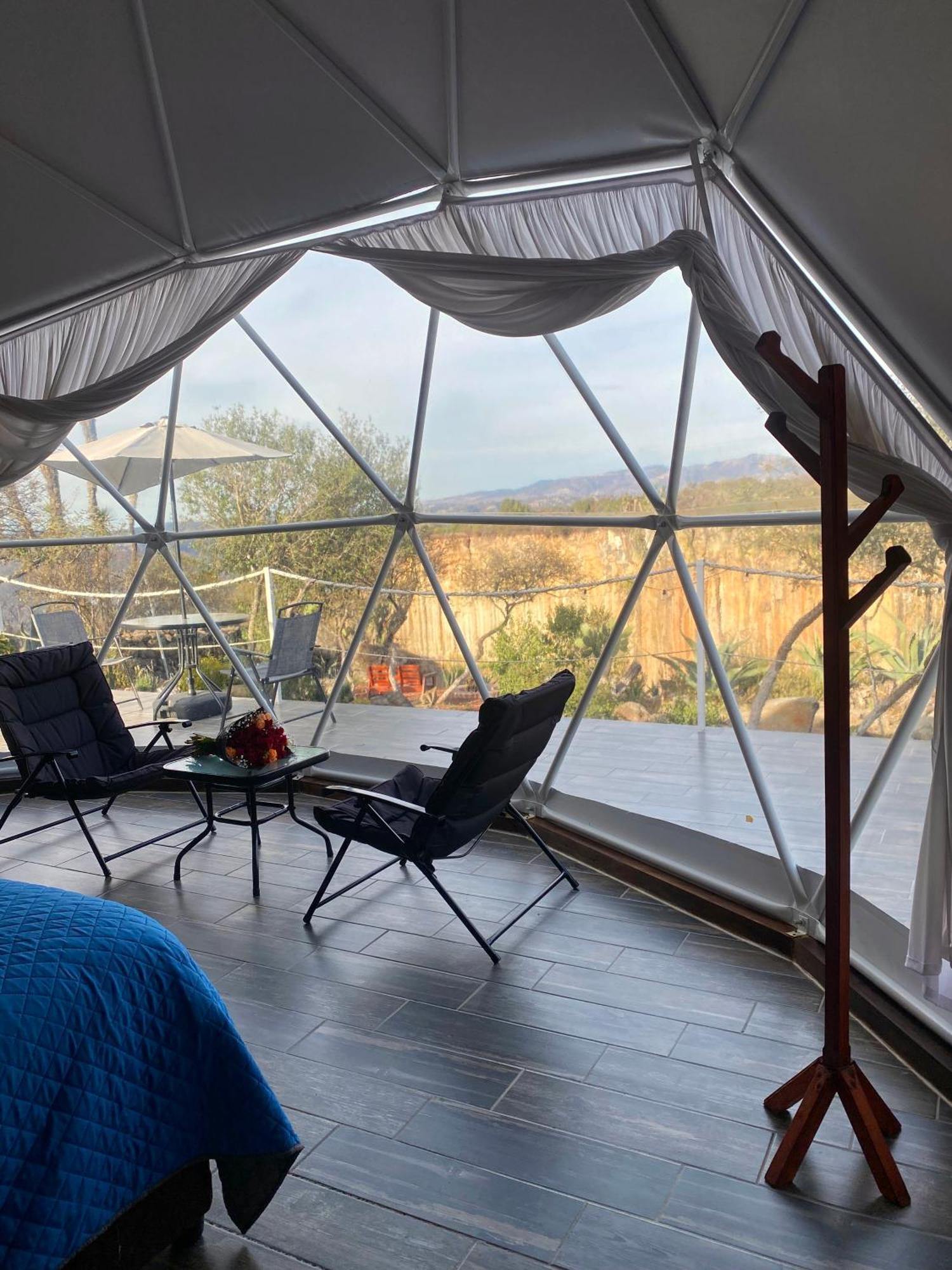 מלון הואסקה דה אוקמפו El Gato Glamping Con Vista A Prismas Basalticos מראה חיצוני תמונה