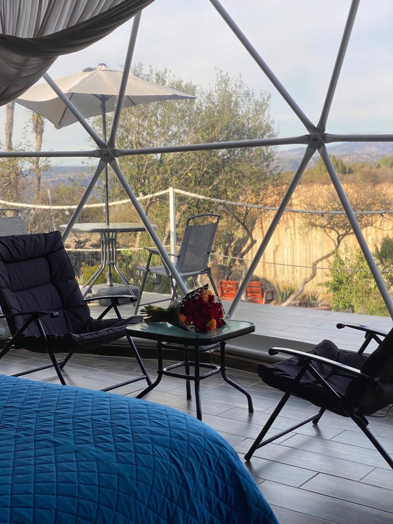 מלון הואסקה דה אוקמפו El Gato Glamping Con Vista A Prismas Basalticos מראה חיצוני תמונה