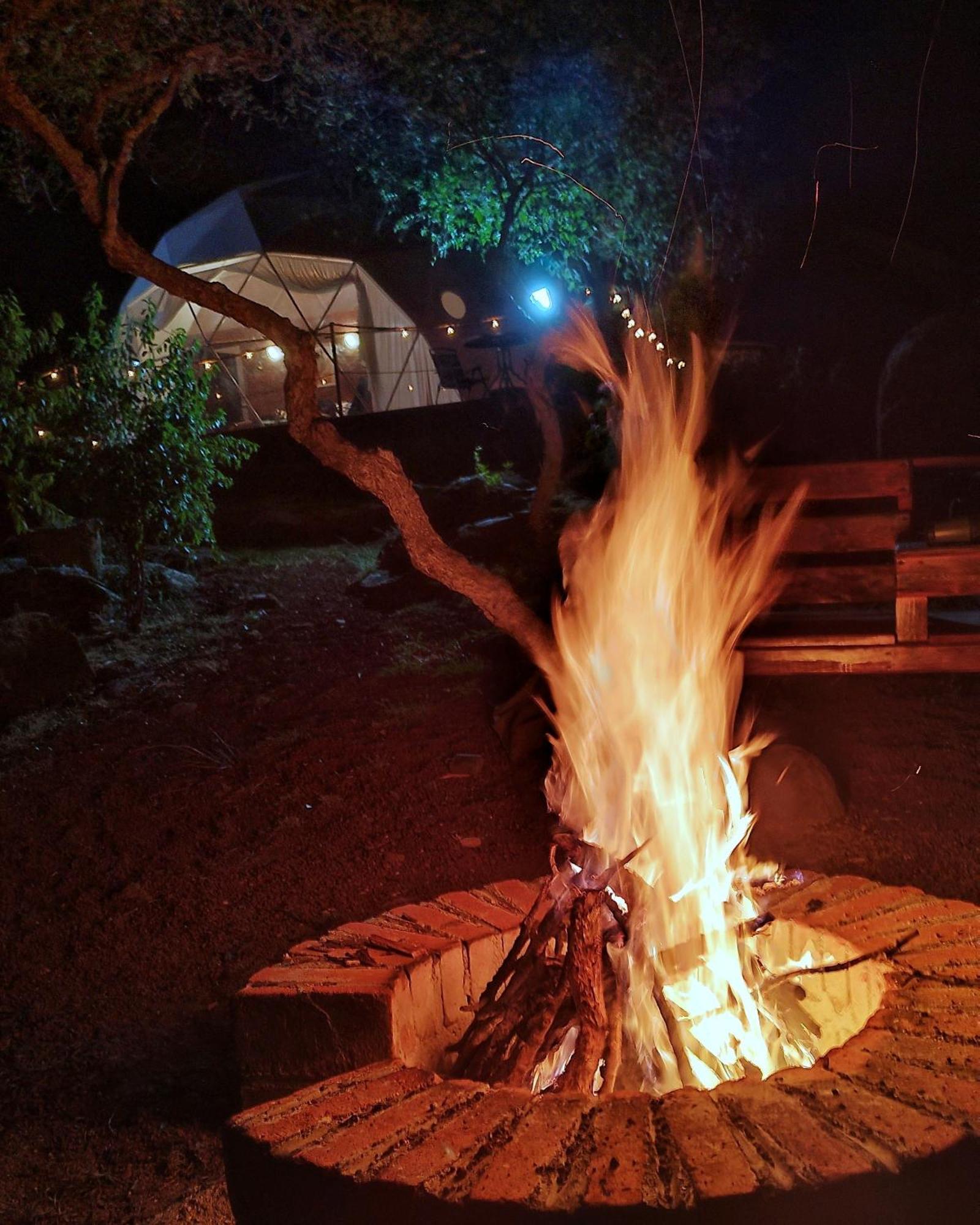 מלון הואסקה דה אוקמפו El Gato Glamping Con Vista A Prismas Basalticos מראה חיצוני תמונה