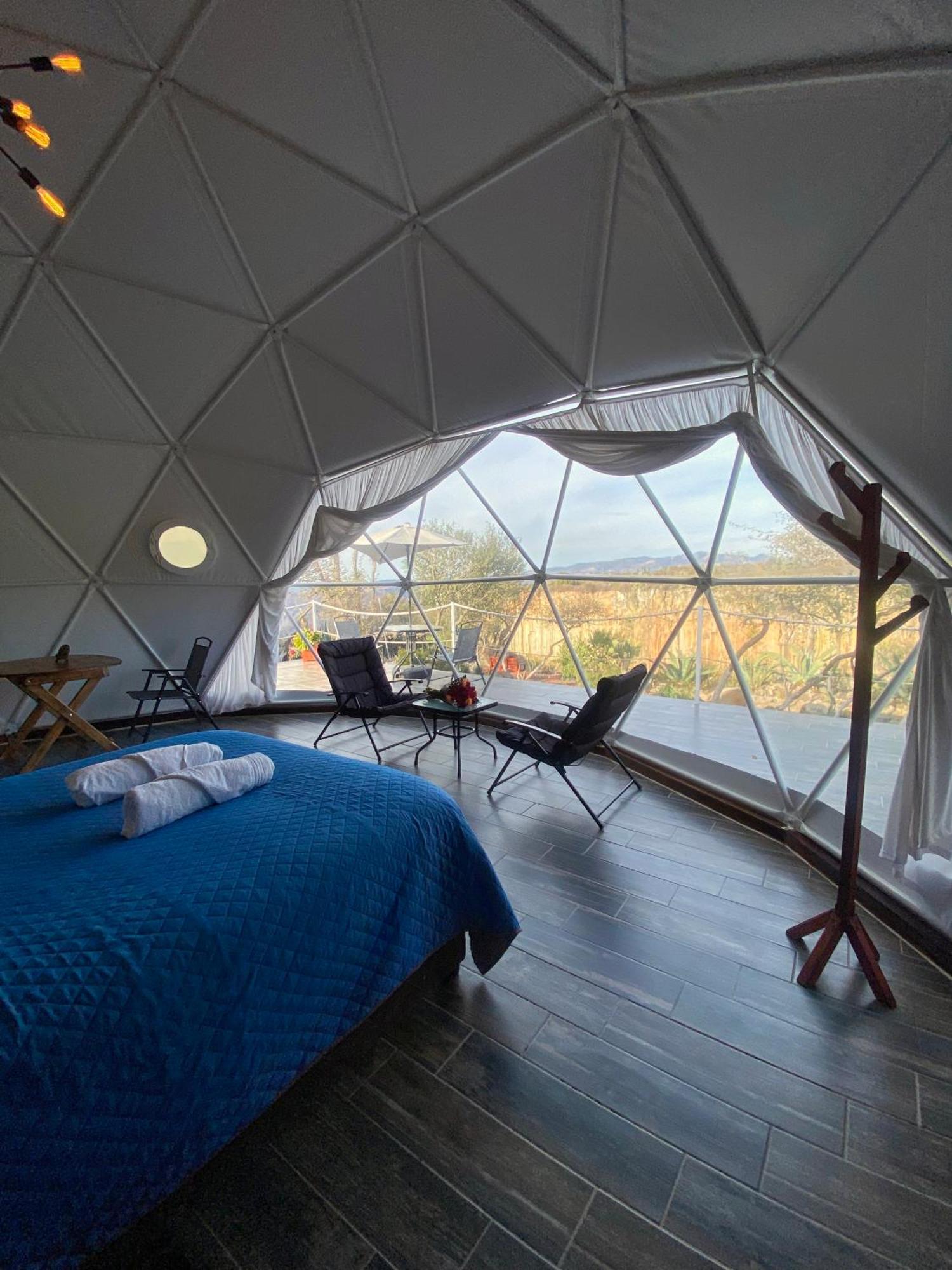 מלון הואסקה דה אוקמפו El Gato Glamping Con Vista A Prismas Basalticos מראה חיצוני תמונה