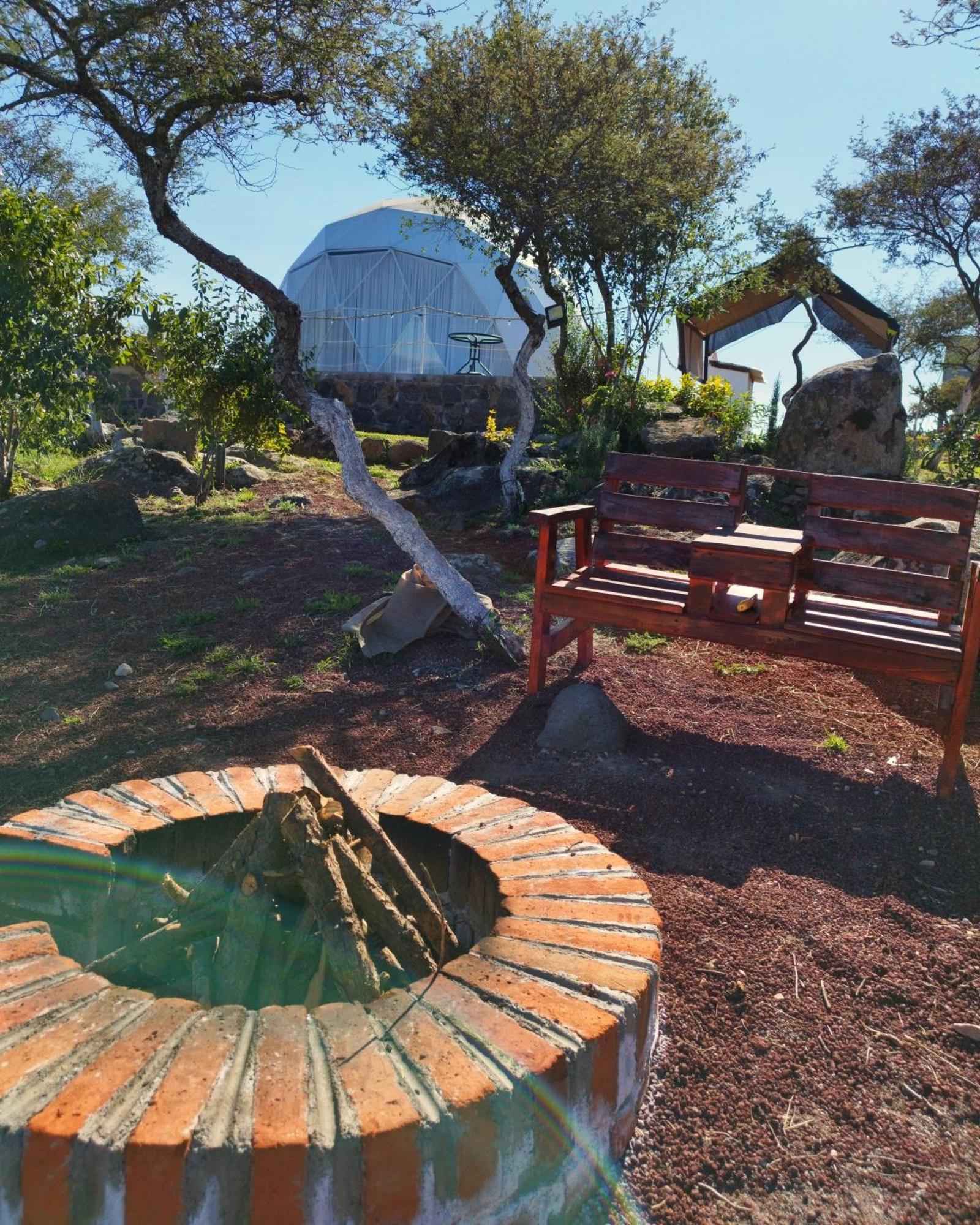 מלון הואסקה דה אוקמפו El Gato Glamping Con Vista A Prismas Basalticos מראה חיצוני תמונה