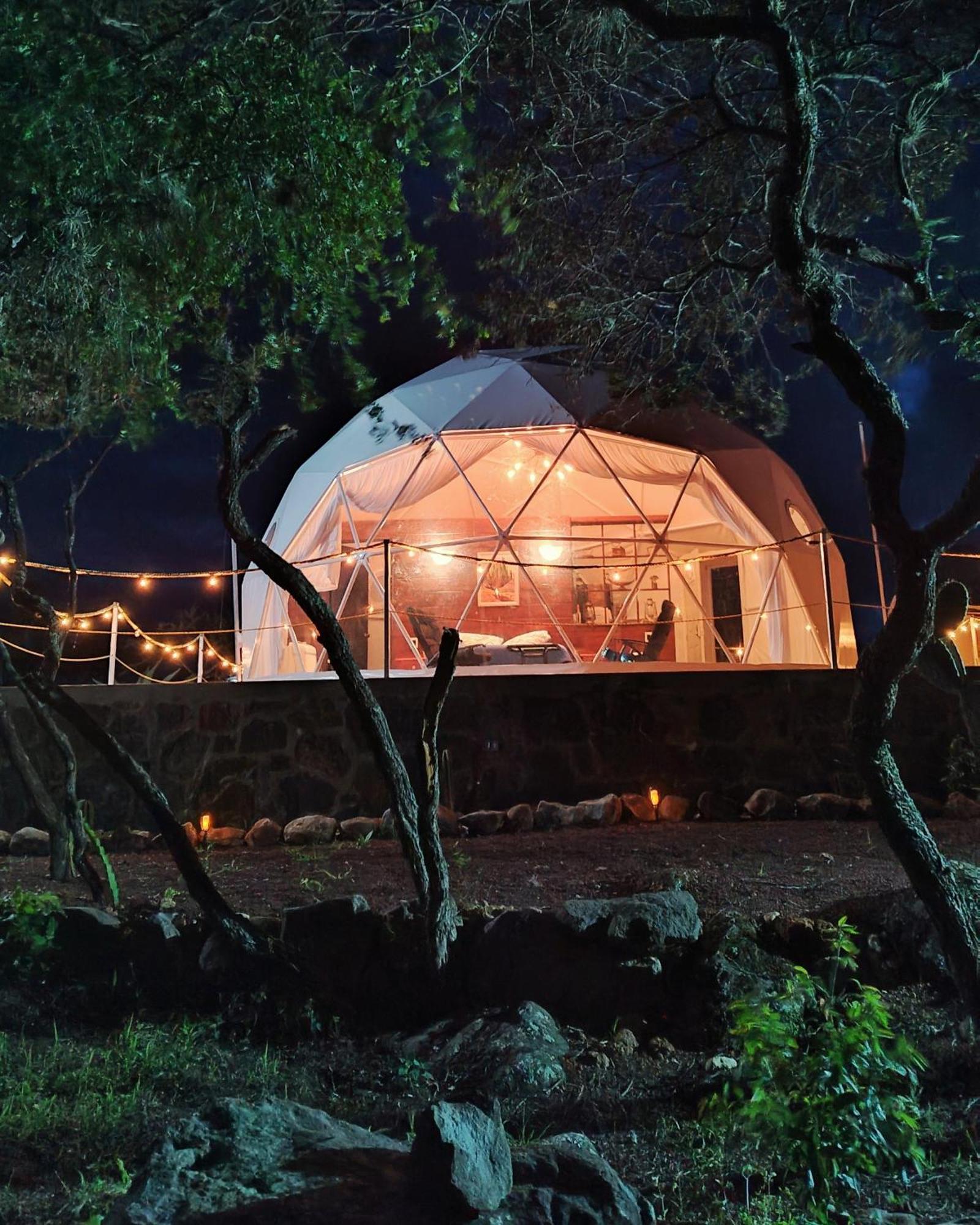 מלון הואסקה דה אוקמפו El Gato Glamping Con Vista A Prismas Basalticos מראה חיצוני תמונה